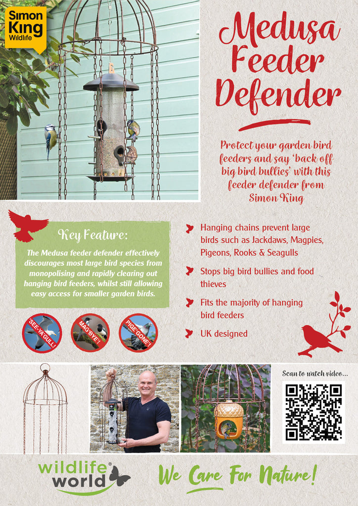 Simon King Medusa Bird Feeder Defender Fact Sheet POS