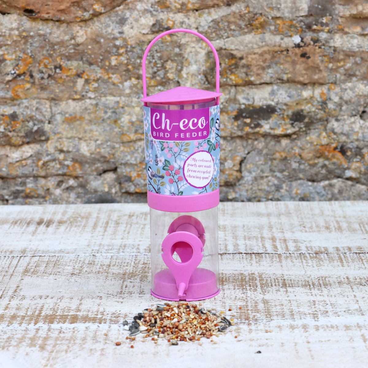 CH-ECO Recycled Multi-coloured Bird Feeders - Pack of 6 | Wildlife World